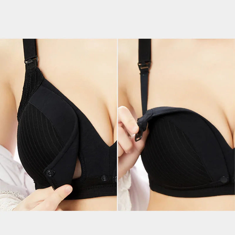 Cotton Wire-Free Maternity Nursing Bra