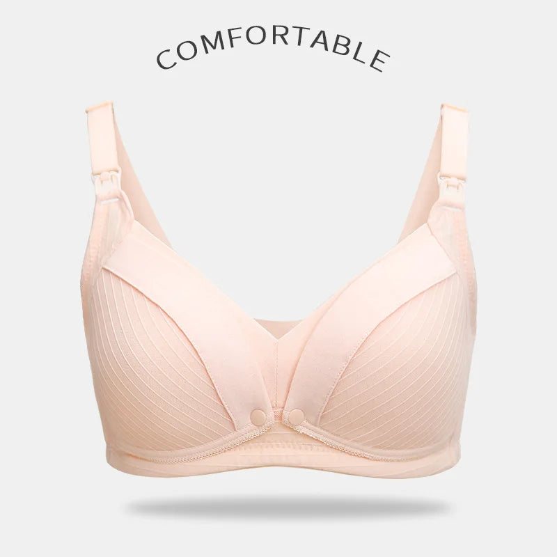 Cotton Wire-Free Maternity Nursing Bra