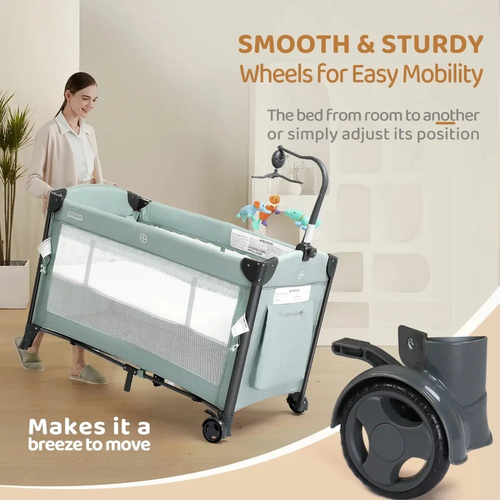 Folding Bedside Sleeper Baby Bassinets