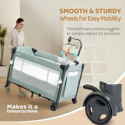 Folding Bedside Sleeper Baby Bassinets