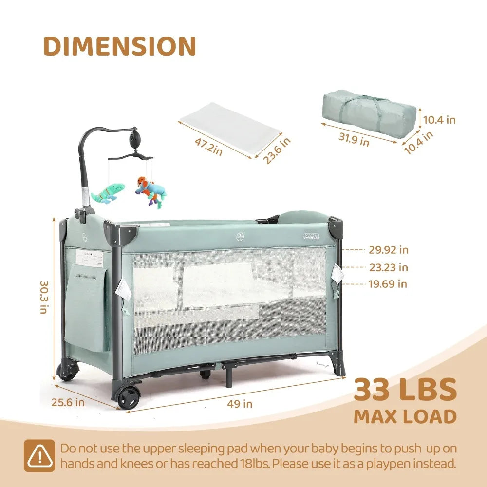 Folding Bedside Sleeper Baby Bassinets