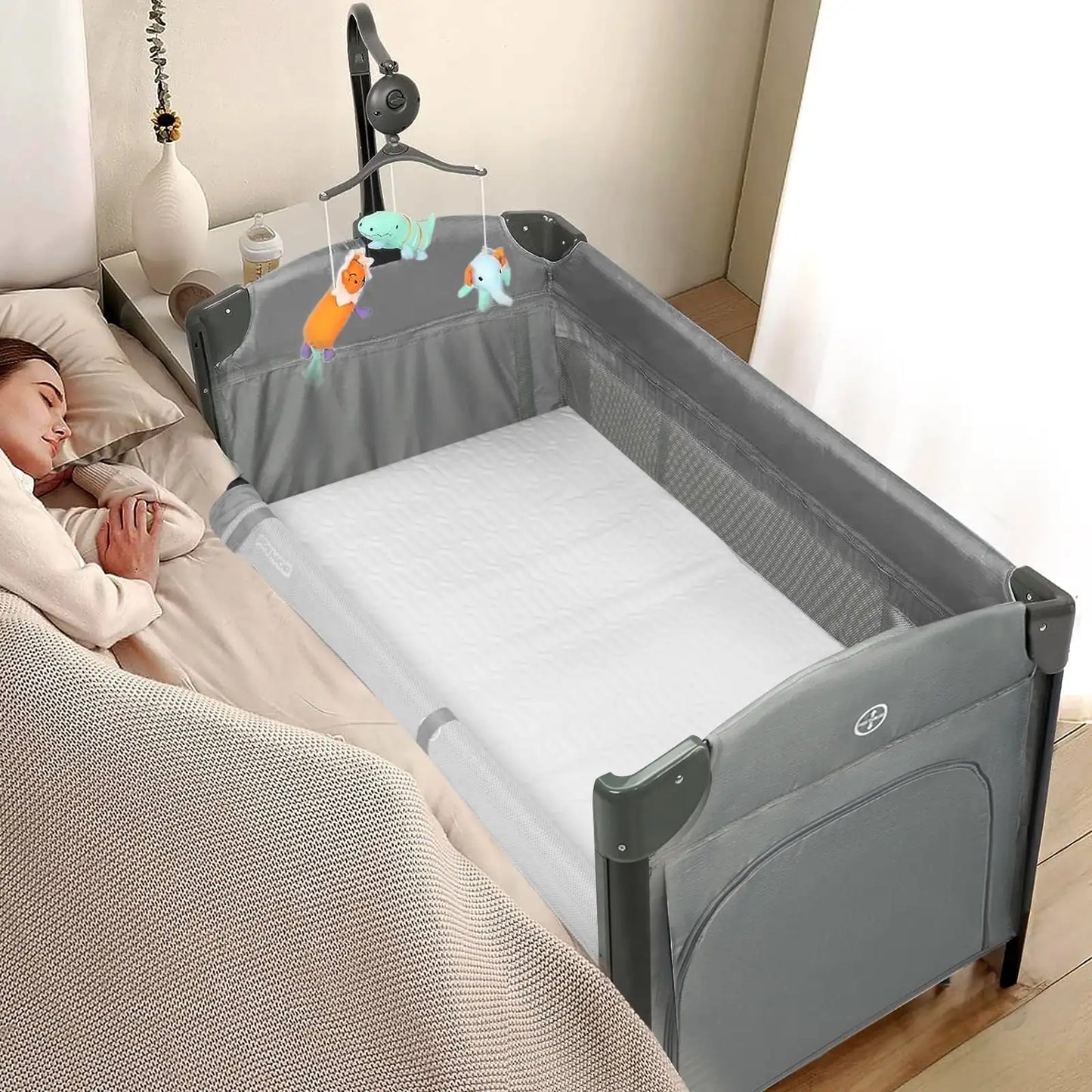 Folding Bedside Sleeper Baby Bassinets