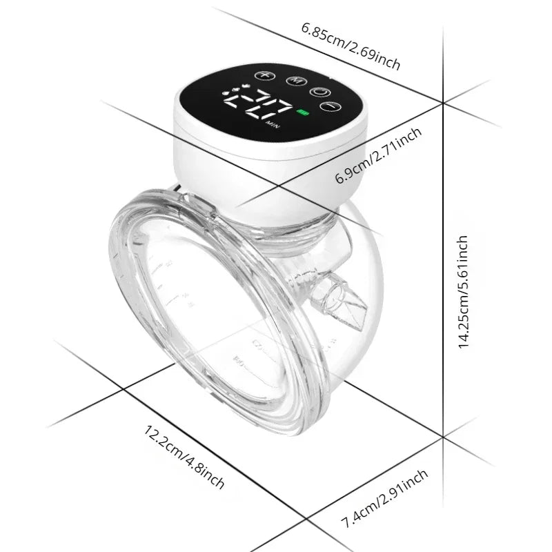 Bilateral Hands-Free Wearable Electric Breast Pump