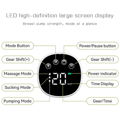 Bilateral Hands-Free Wearable Electric Breast Pump