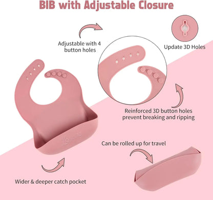 9PCS BPA-Free Silicone Baby Feeding Set