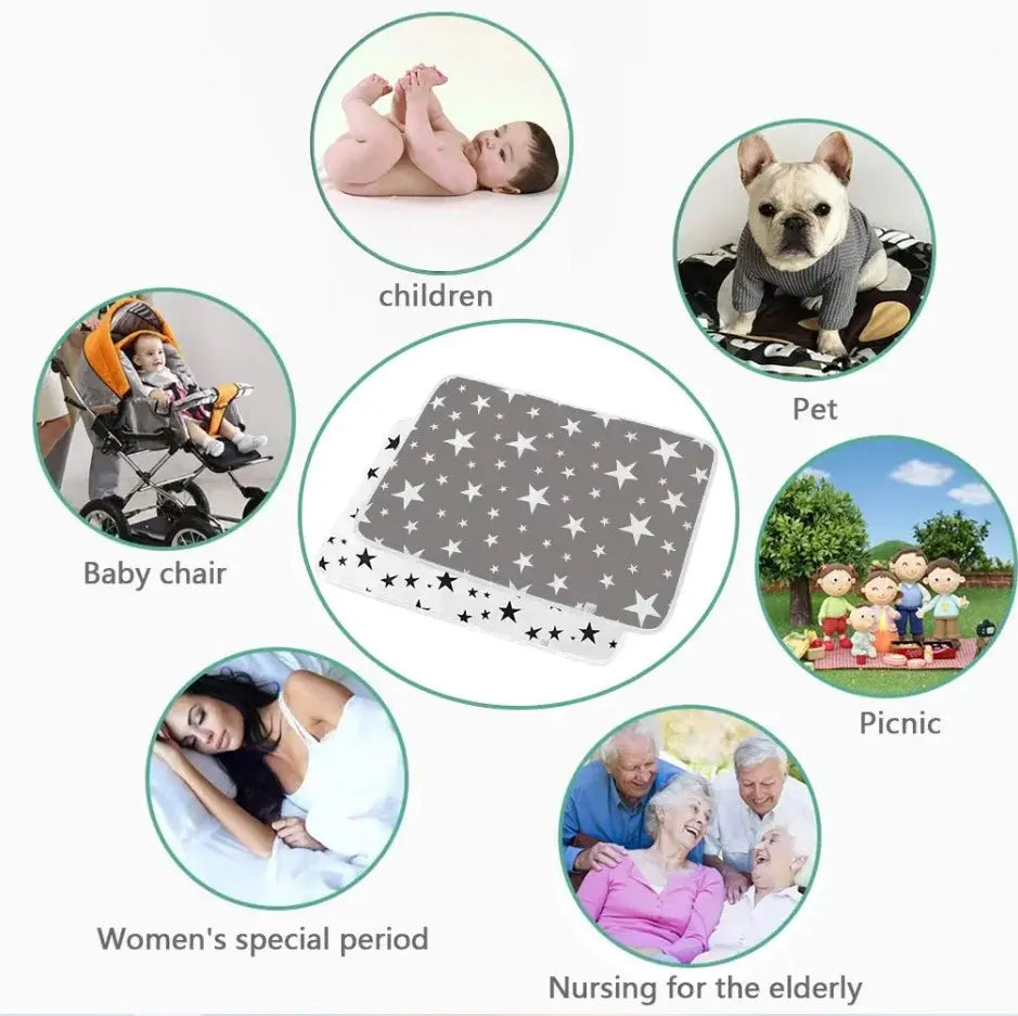 Waterproof & Reusable Baby Diaper Changing Pad