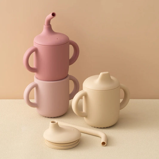 Baby Silicone Straw Cup